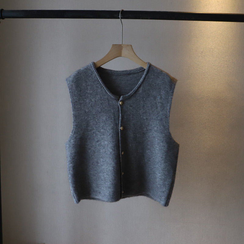 Elena | Silky Soft Button Closure Vest - ginlerie 6