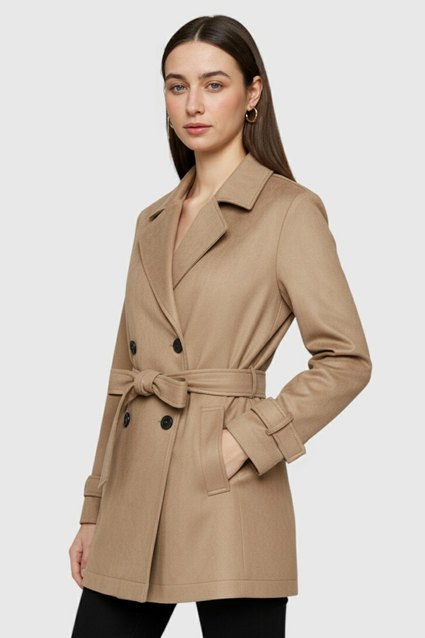 Elena | Stylish Brown Winter Coat - ginlerie 1