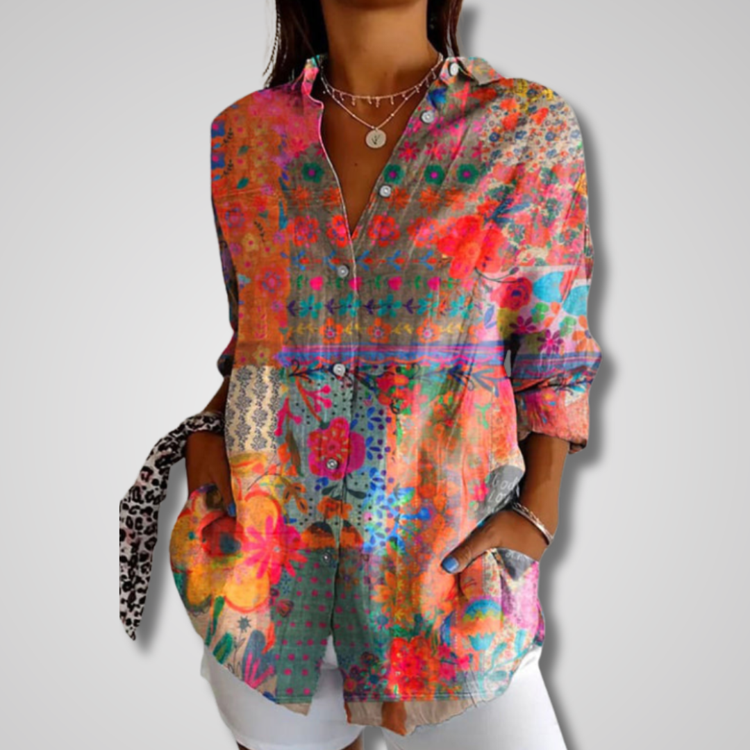 Elena | Vintage Relaxed Shirt - ginlerie 0