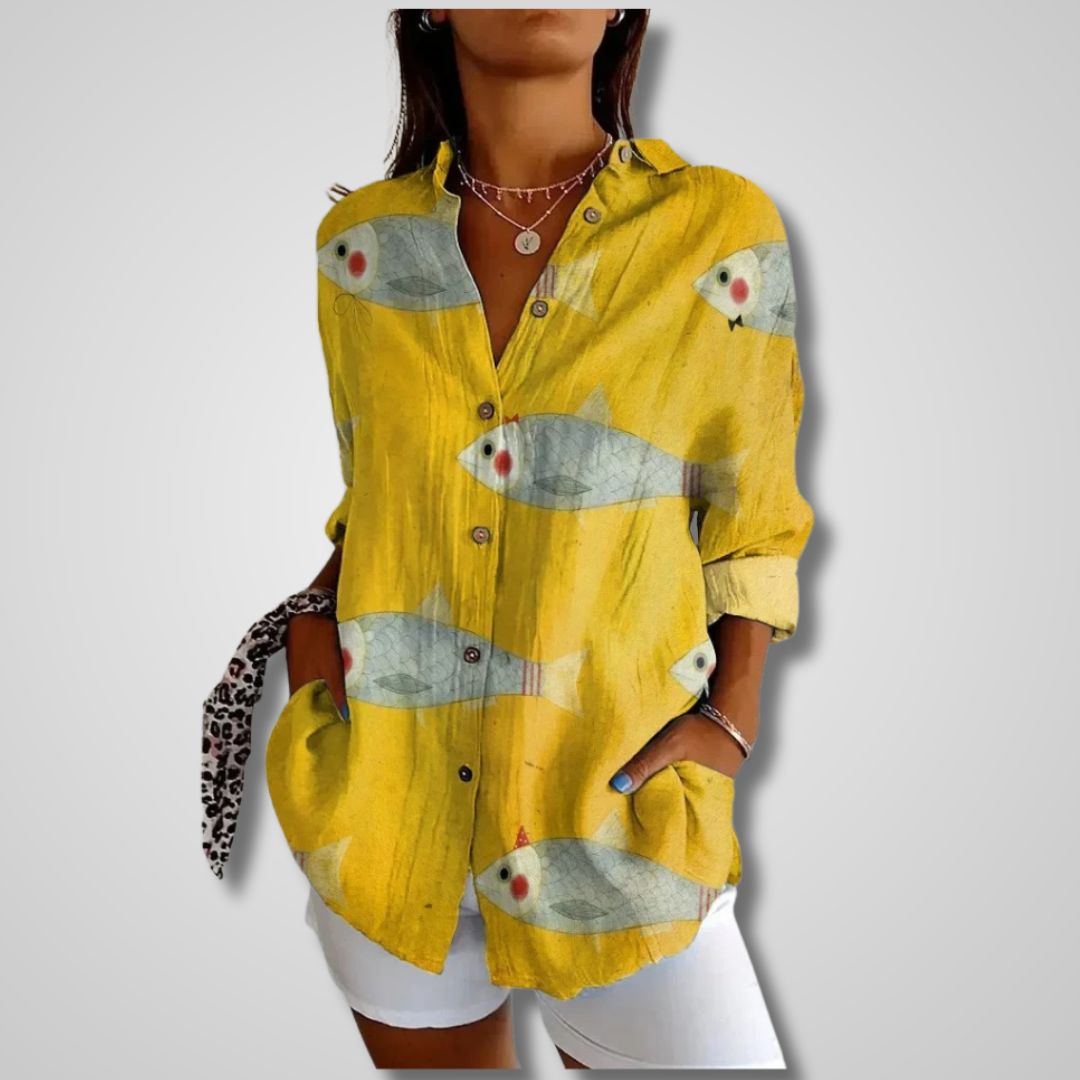 Elena | Vintage Relaxed Shirt - ginlerie 4