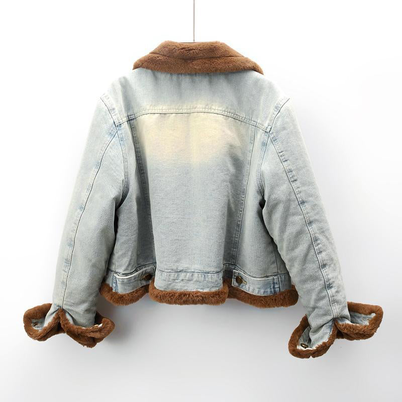 Elena | Vintage Tailored Denim Coat - ginlerie 3