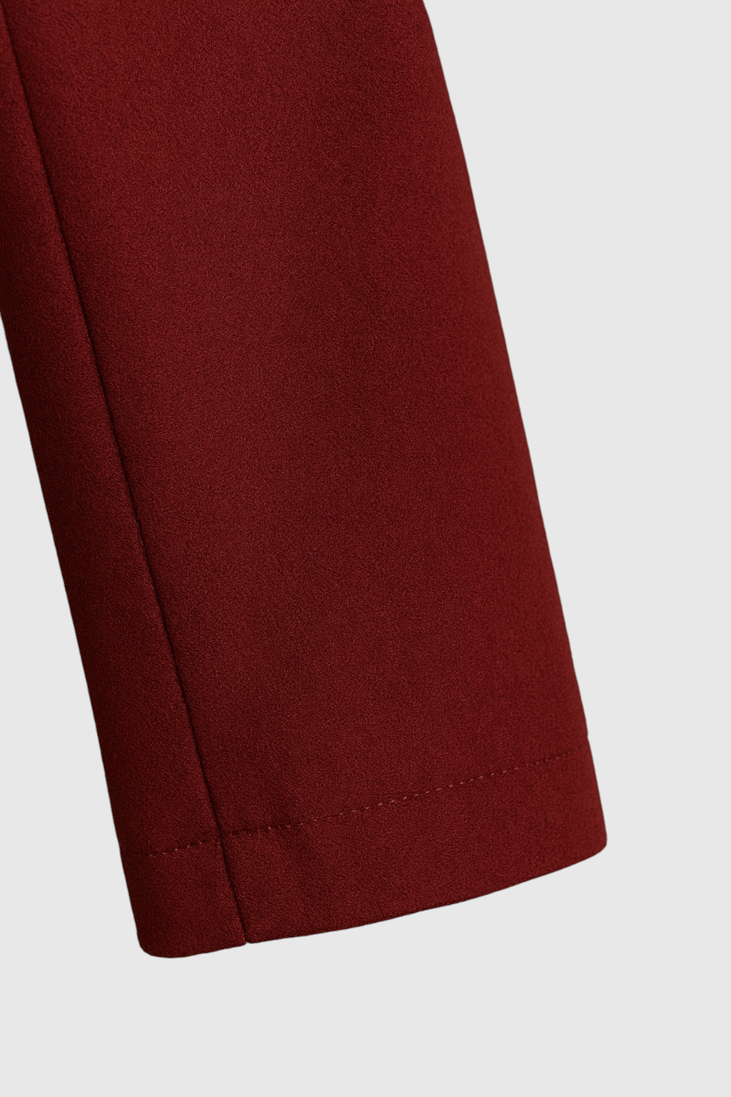 Elena | Warm Long Burgundy Trench Coat - ginlerie 5