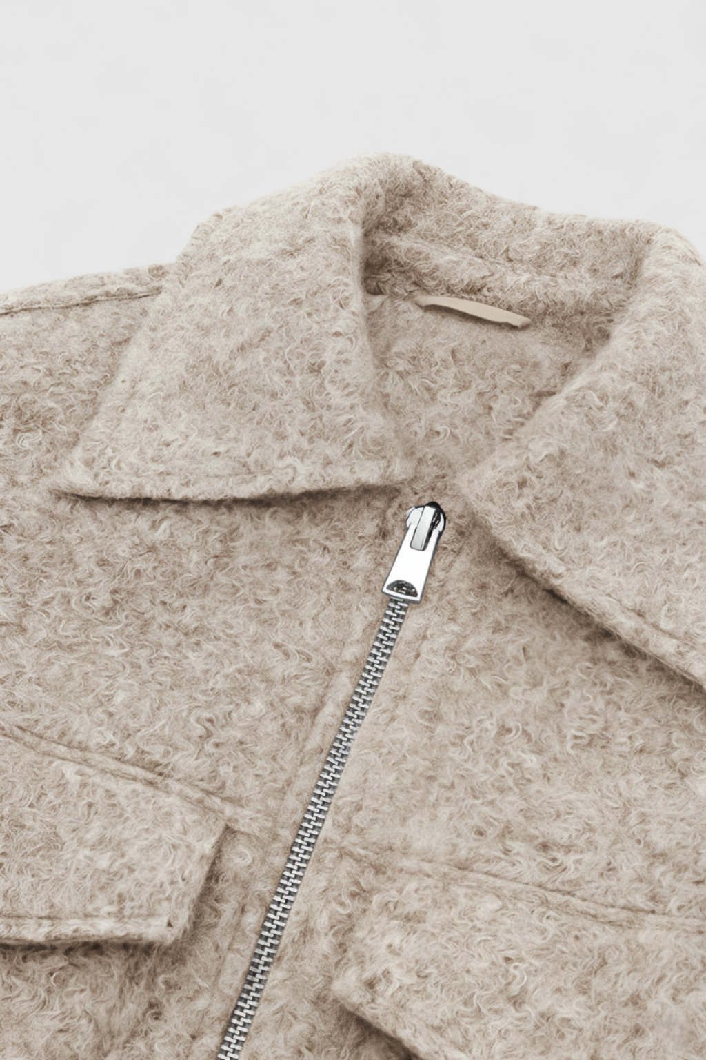 Elena | Zip-Up Jacket with Vintage Collar - ginlerie 4