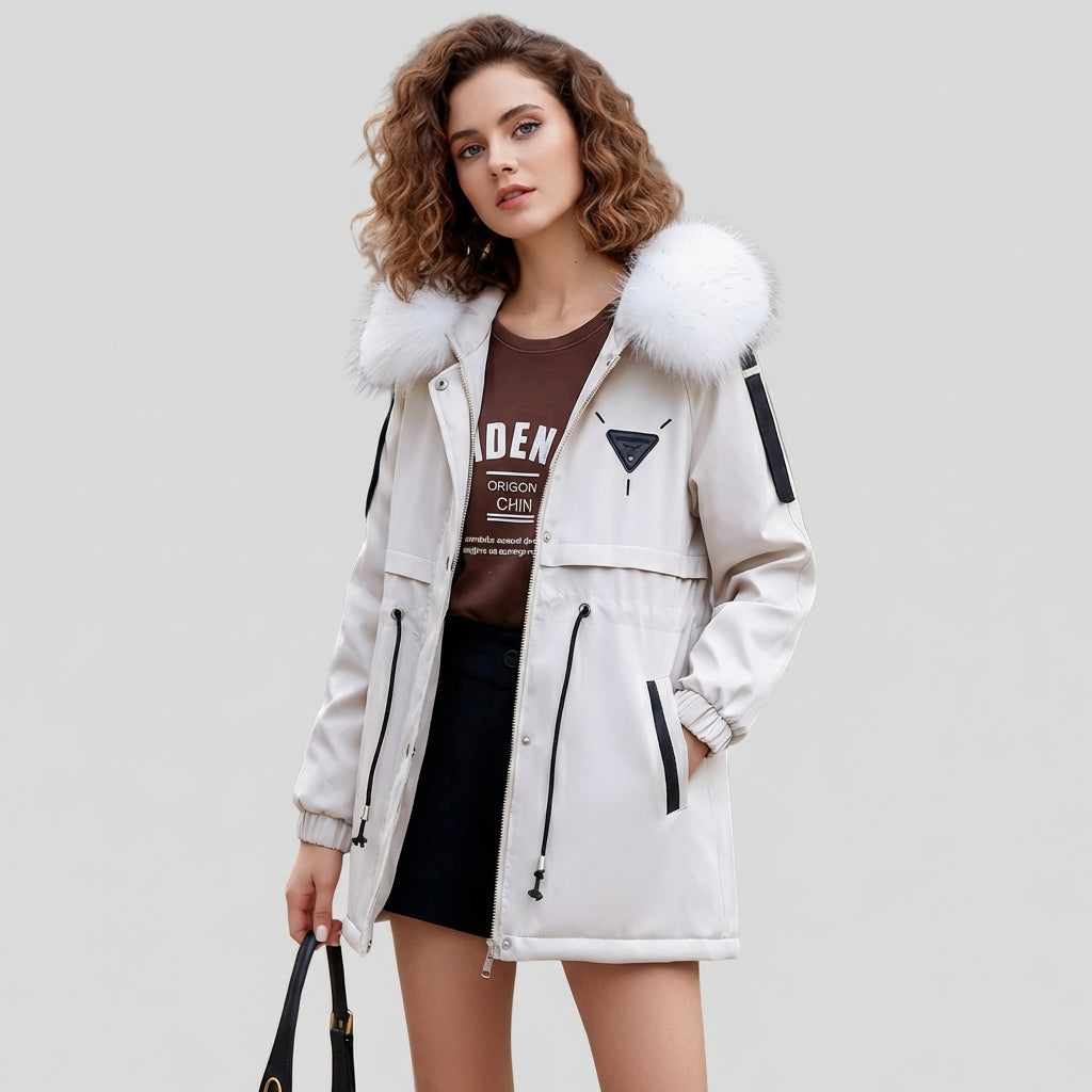 Eva | Cozy Faux-Fur Utility Parka Jacket - ginlerie 1