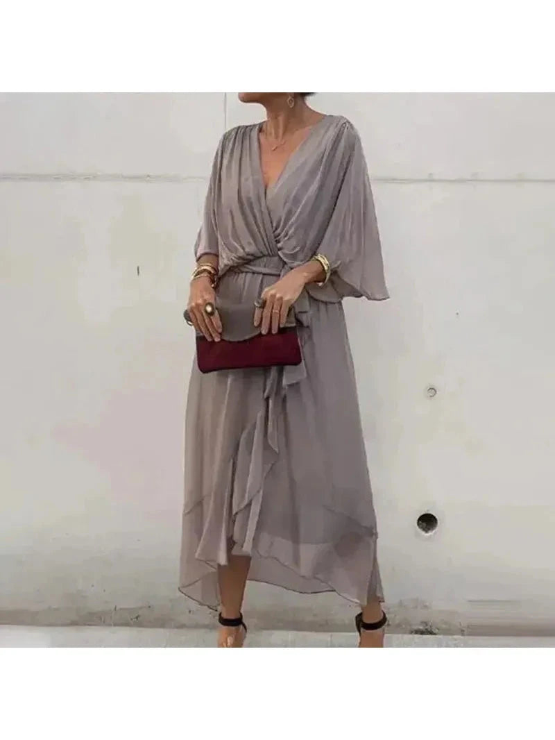 Eva | Elegant Black Summer Dress - ginlerie 6