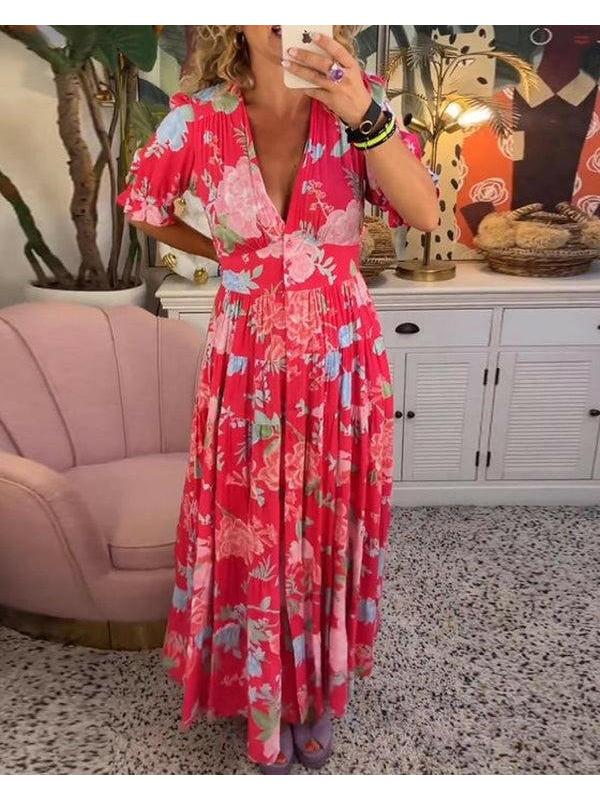 Flora | Vibrant Floral Summer Dress - ginlerie 4