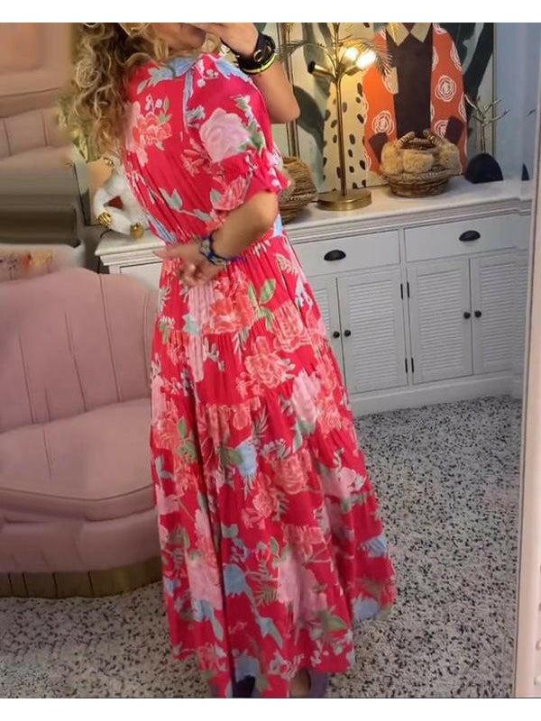 Flora | Vibrant Floral Summer Dress - ginlerie 5