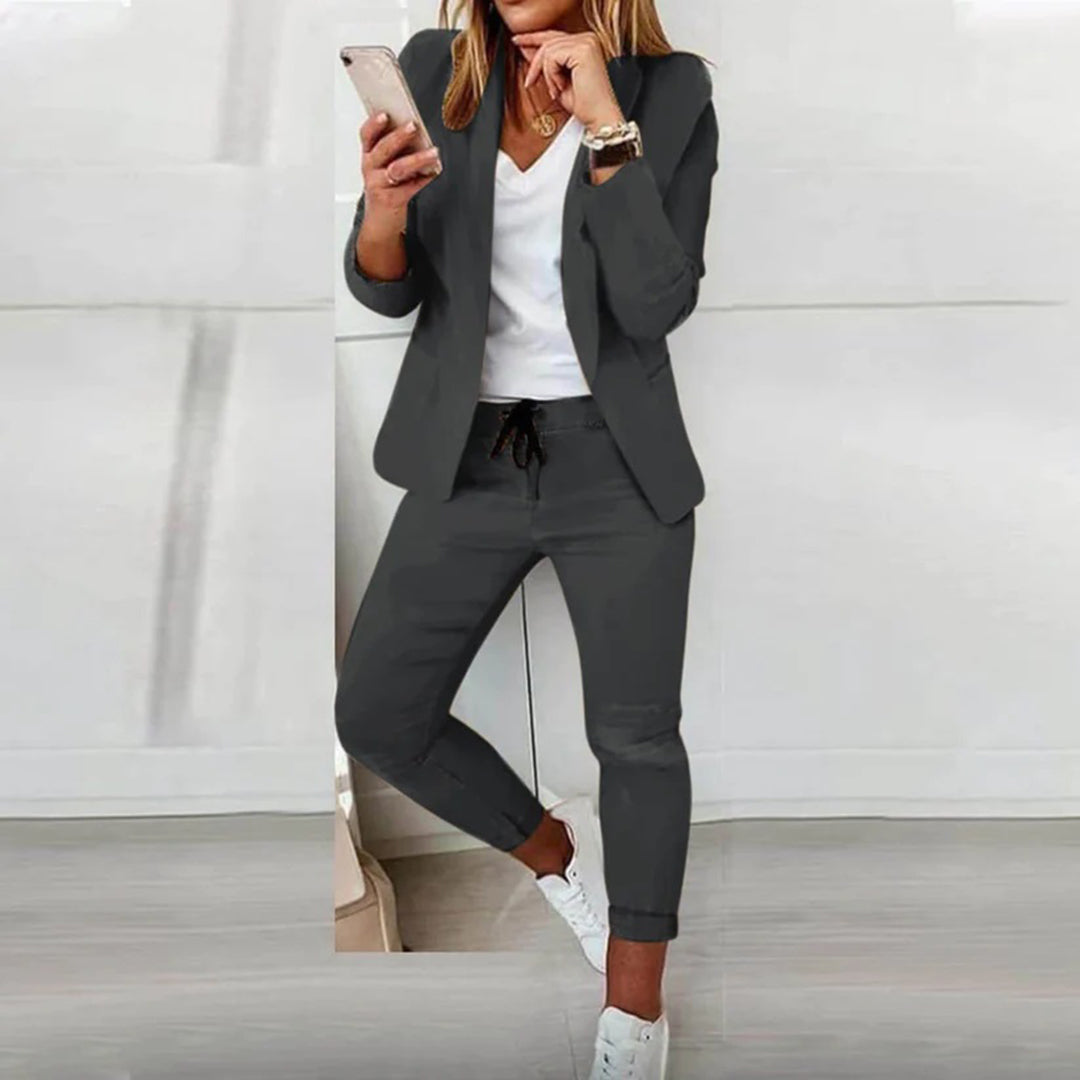 Florence | Blazer and Jogger Pants Outfit - ginlerie 3
