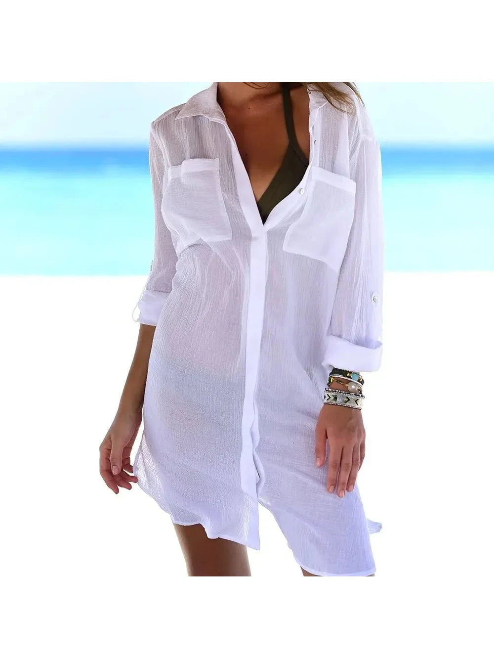 Florence | Cover Up Beach Dress - ginlerie 1