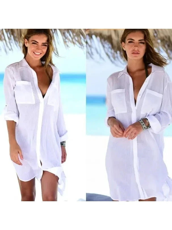 Florence | Cover Up Beach Dress - ginlerie 2
