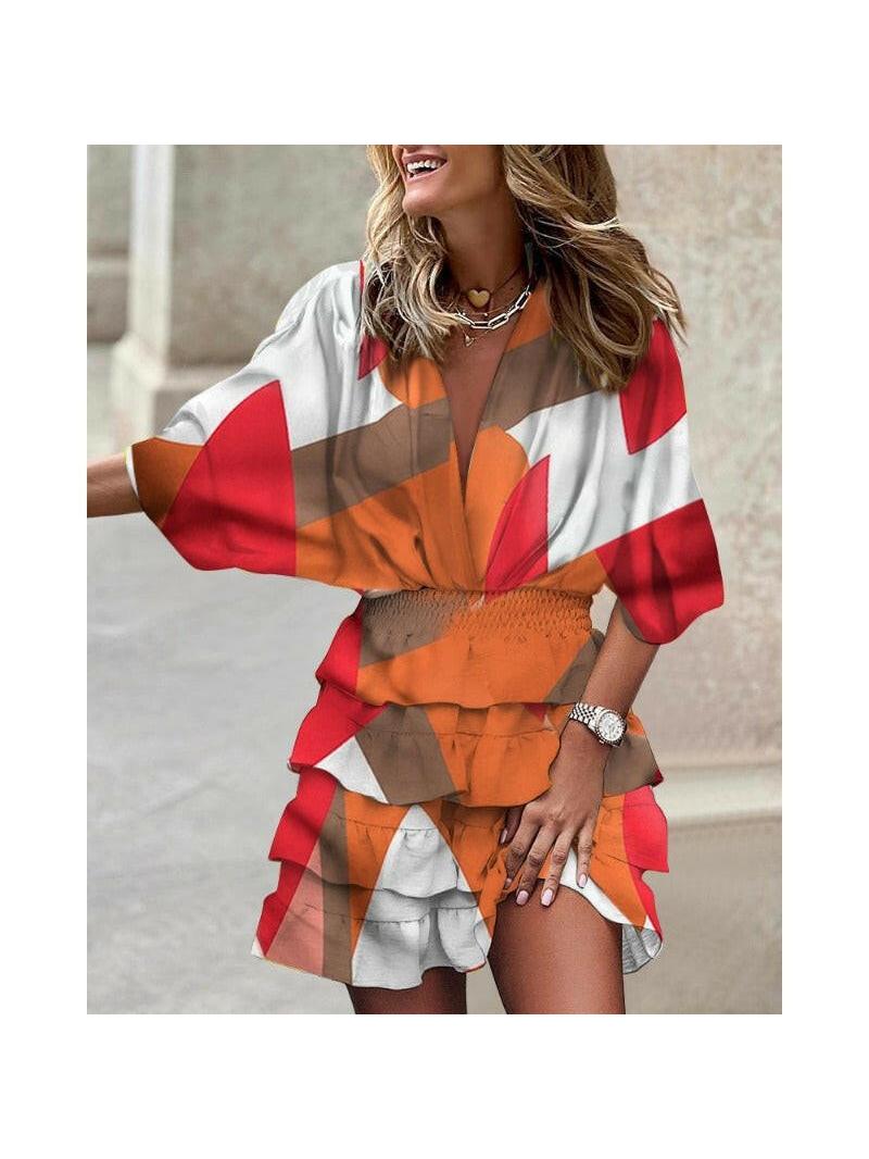 Francesca | Stylish Print Dress - ginlerie 6