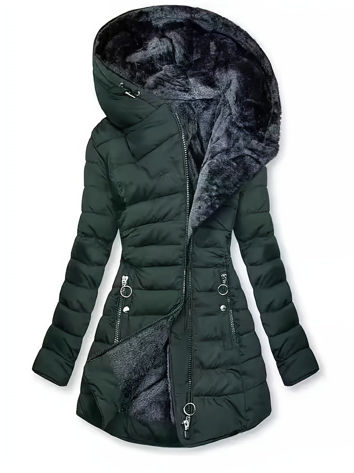 Freya | Fleece-Lined Puffer Coat - ginlerie 2