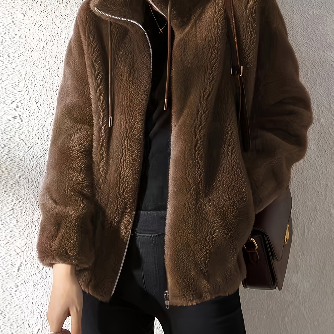 Freya | Plush Teddy Fleece Jacket - ginlerie 11