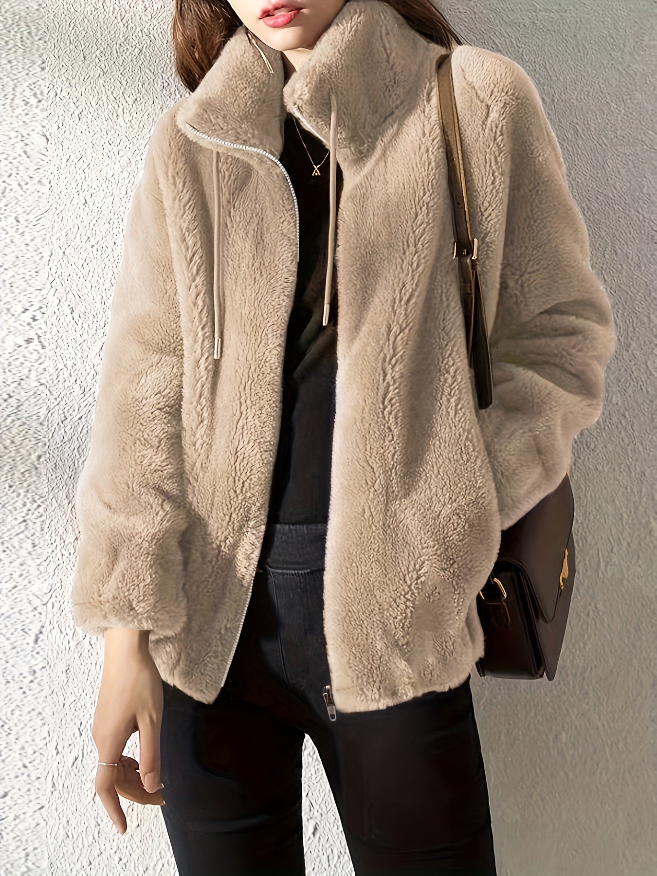 Freya | Plush Teddy Fleece Jacket - ginlerie 8