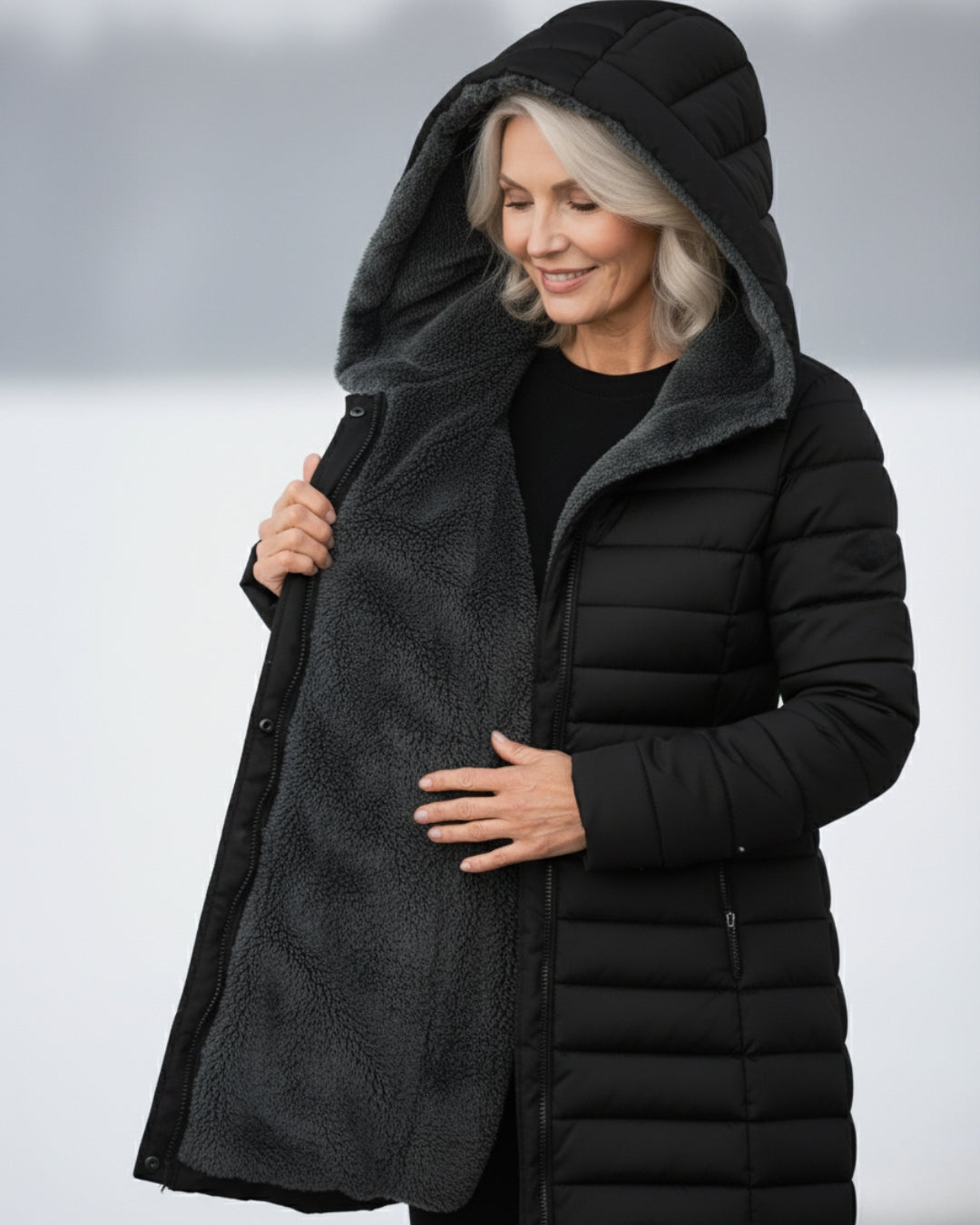 Grace | Fleece-Lined Puffer Jacket - ginlerie 7
