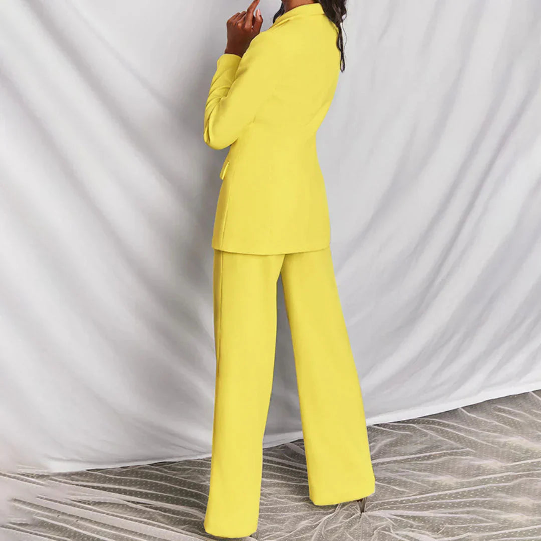 Harper | Trouser Suit with Longline Blazer - ginlerie 1