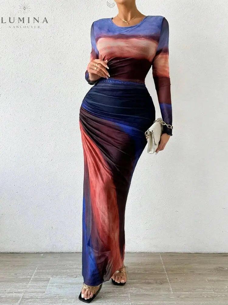 Inara | Long Sleeve Maxi Dress - ginlerie 5