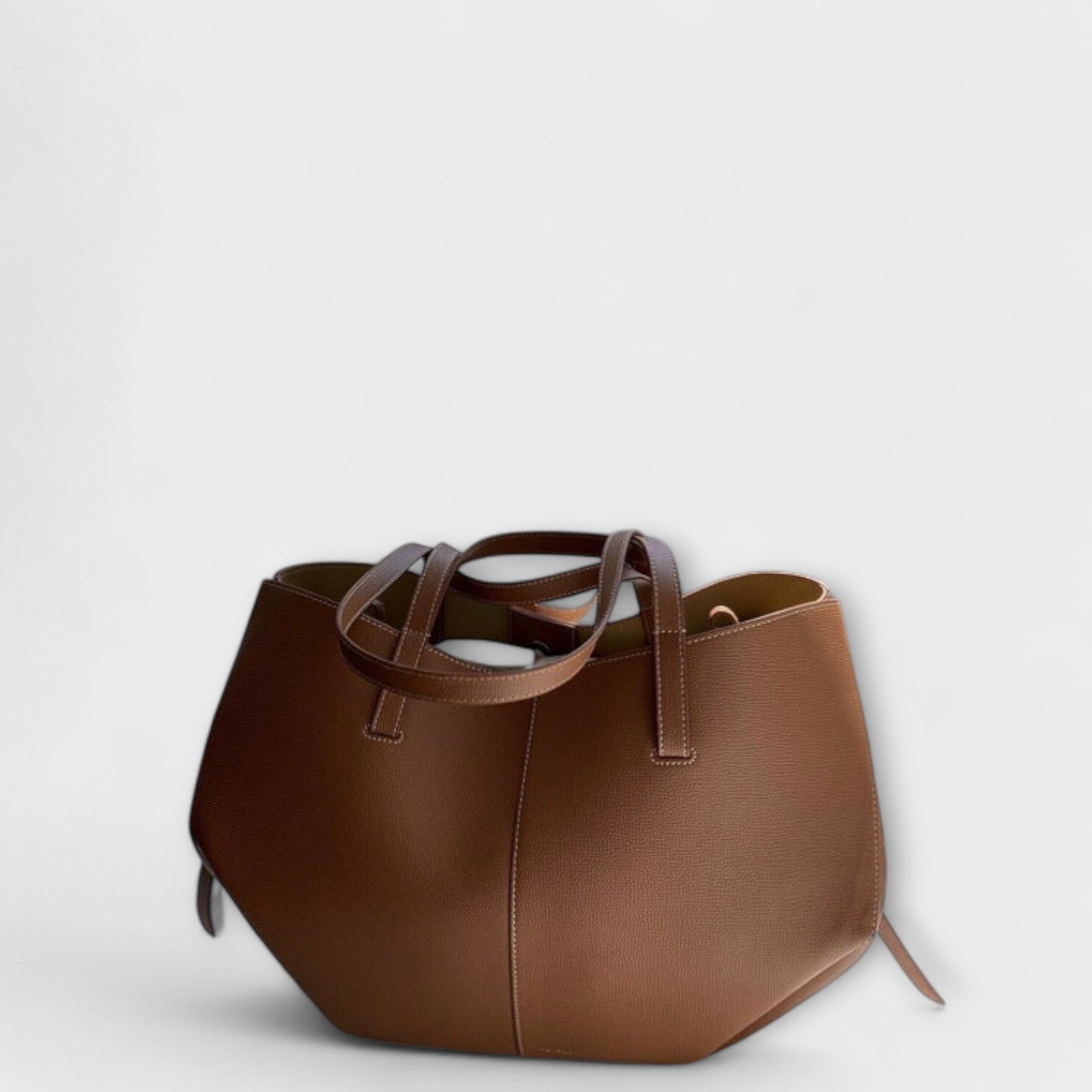 Isabella | Sculpted Minimalist Tote Bag - ginlerie 0