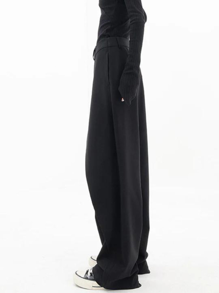 Isla | Asymmetric Wide Leg Trousers - ginlerie 2