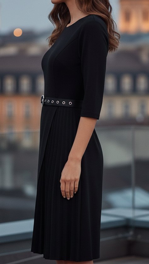 Isla | Belted Midi Dress - ginlerie 2