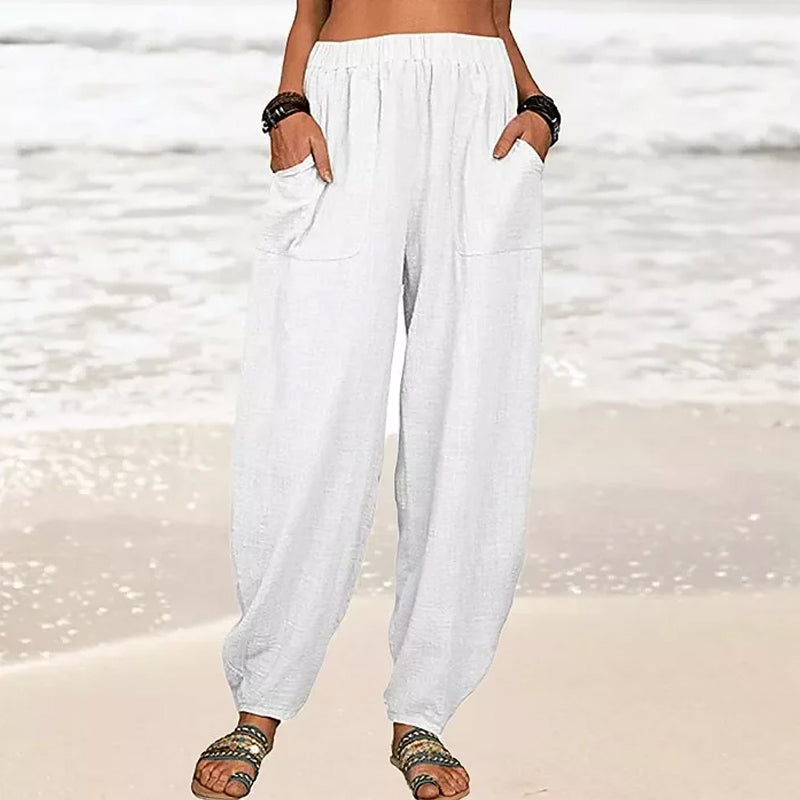Isla | Black Harem Trousers for Ladies - ginlerie 1