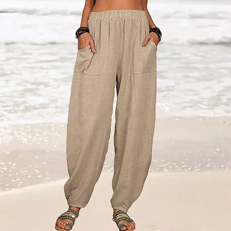 Isla | Black Harem Trousers for Ladies - ginlerie 2