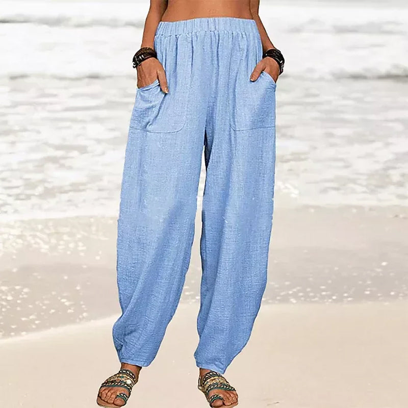Isla | Black Harem Trousers for Ladies - ginlerie 8