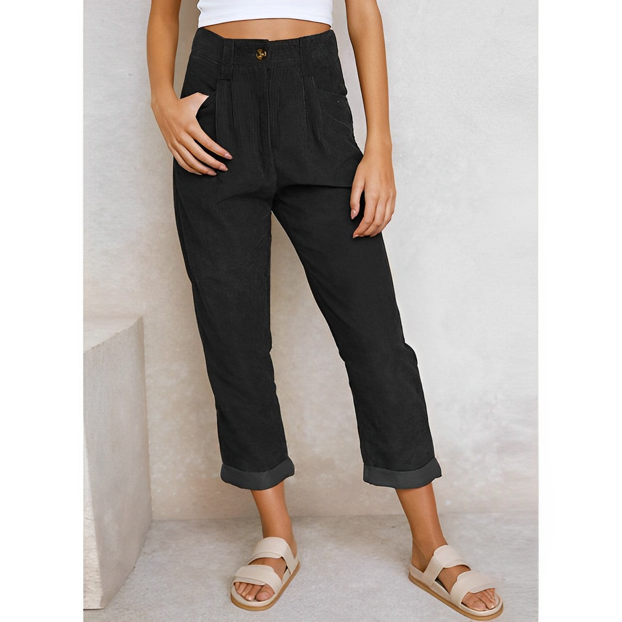 Isla | Chic Striped Trousers - ginlerie 1