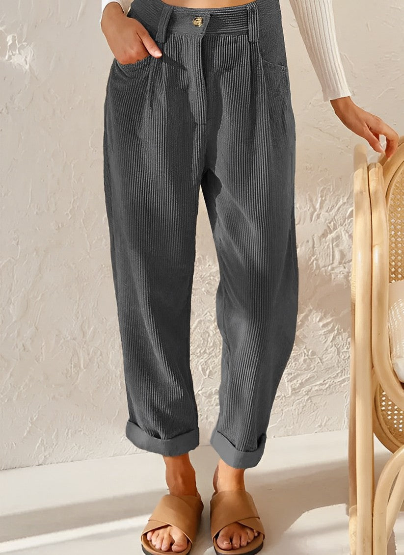 Isla | Chic Striped Trousers - ginlerie 5