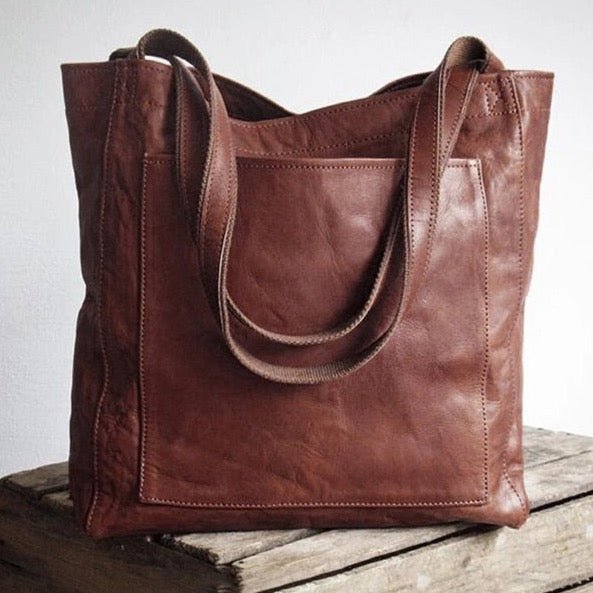 Isla | Classic Leather Shoulder Bag - ginlerie 1