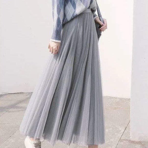 Isla | Elegant Black Tulle Skirt - ginlerie 5