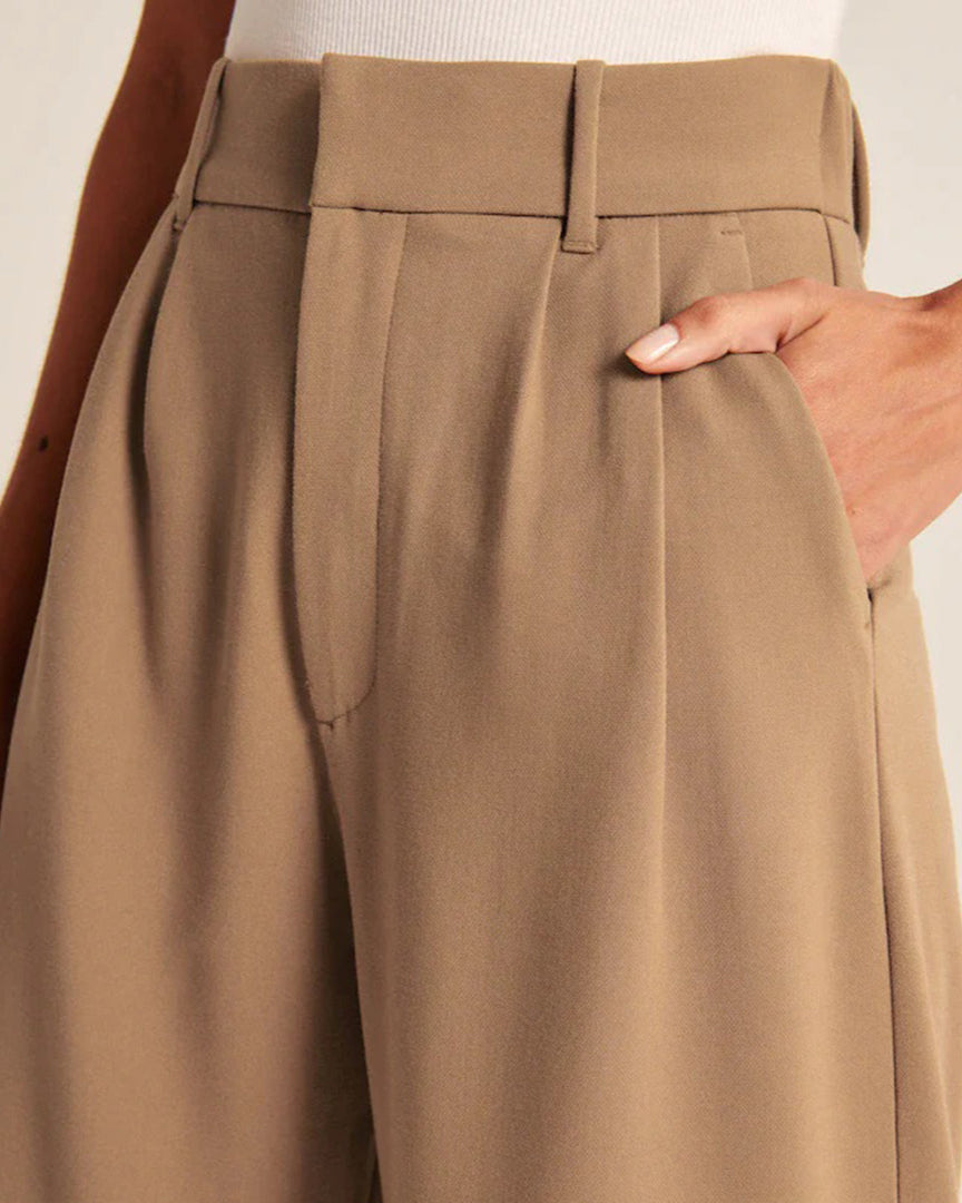 Isla | Elegant High-Waisted Linen Wide-Leg Trousers - ginlerie 6
