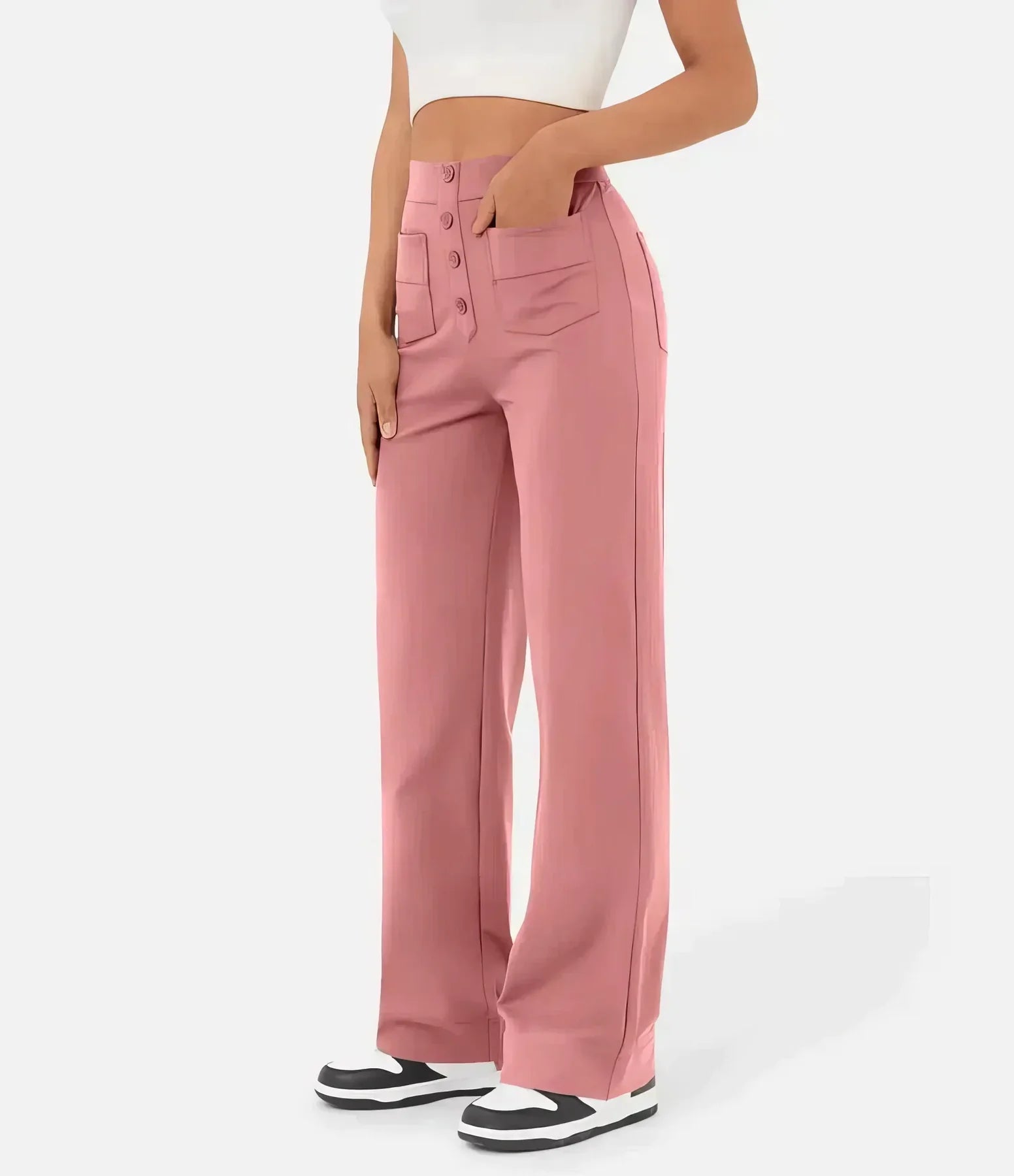 Isla | High-Waisted Trousers - ginlerie 5