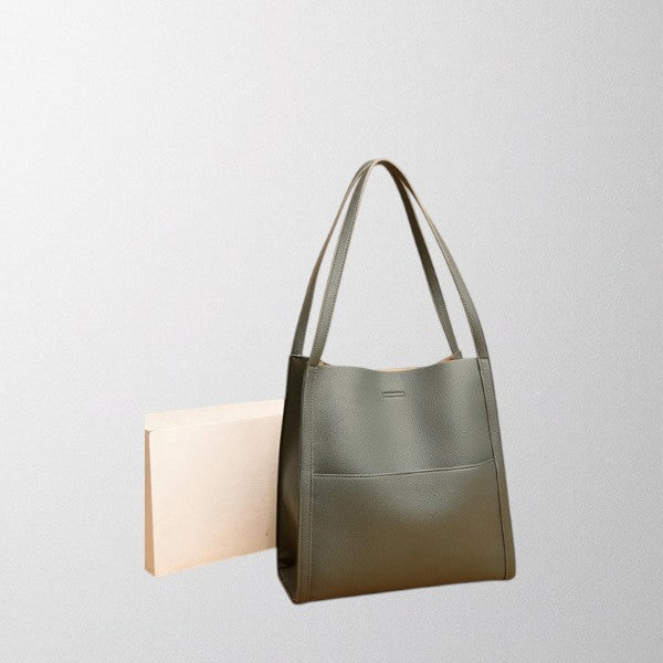 Isla | Structured Leather Shoulder Bag - ginlerie 1