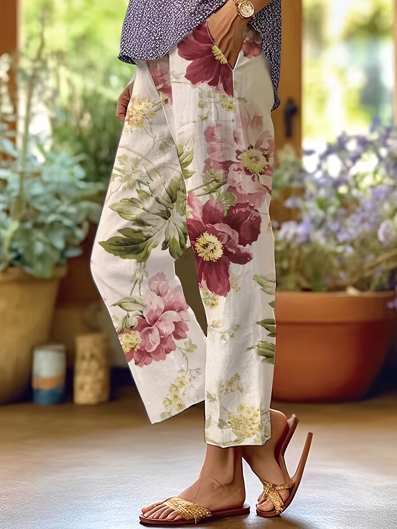 Isla | Vibrant Cropped Trousers - ginlerie 0