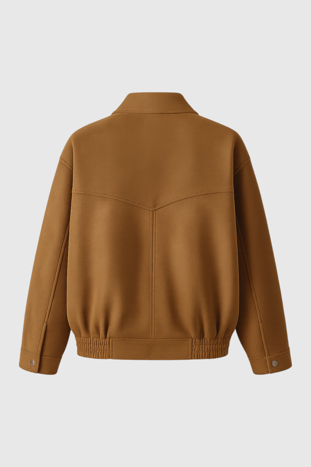 Kira | Brown Suede Bomber Jacket - ginlerie 4