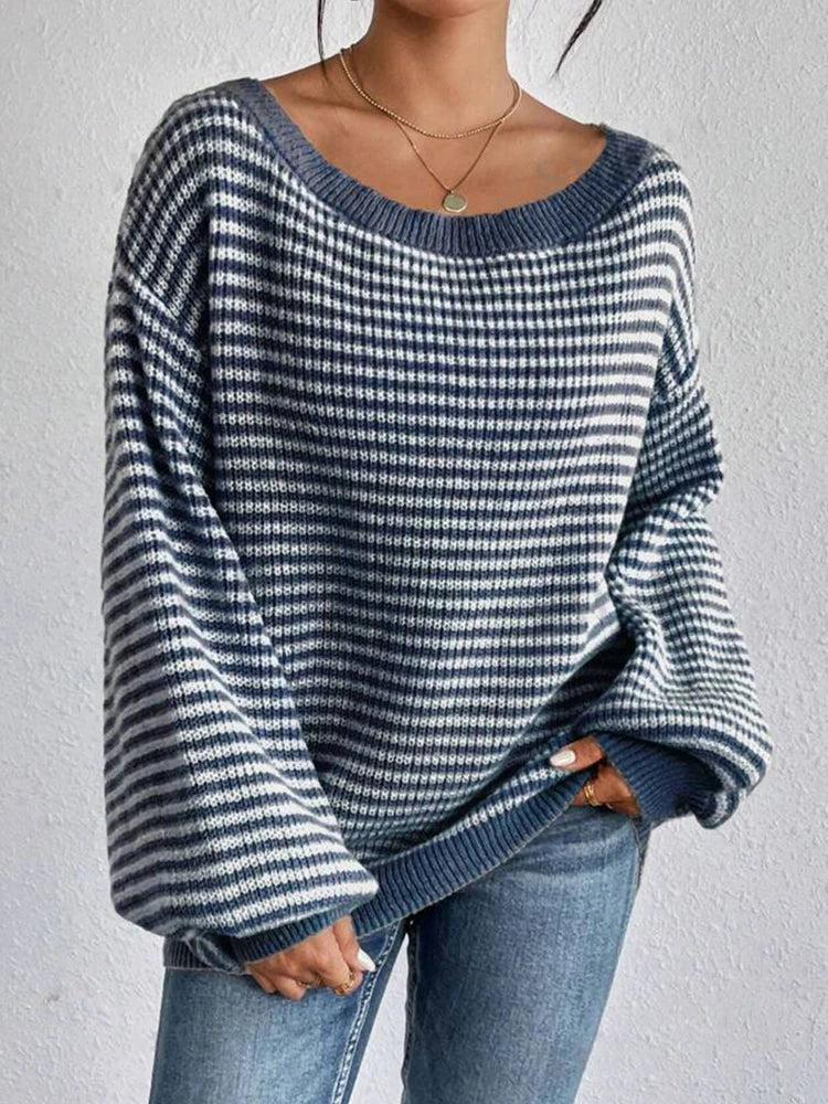 Lena | Oversized Knit Sweater - ginlerie 1