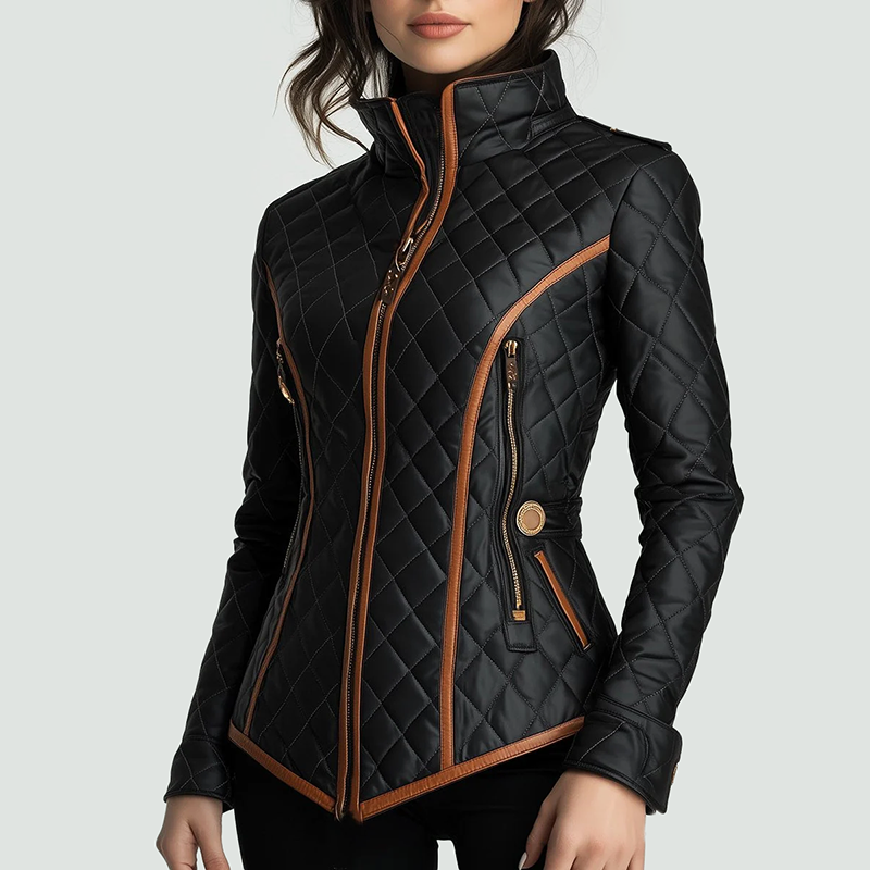 Lena | Slim-Fit Quilted Jacket - ginlerie 0