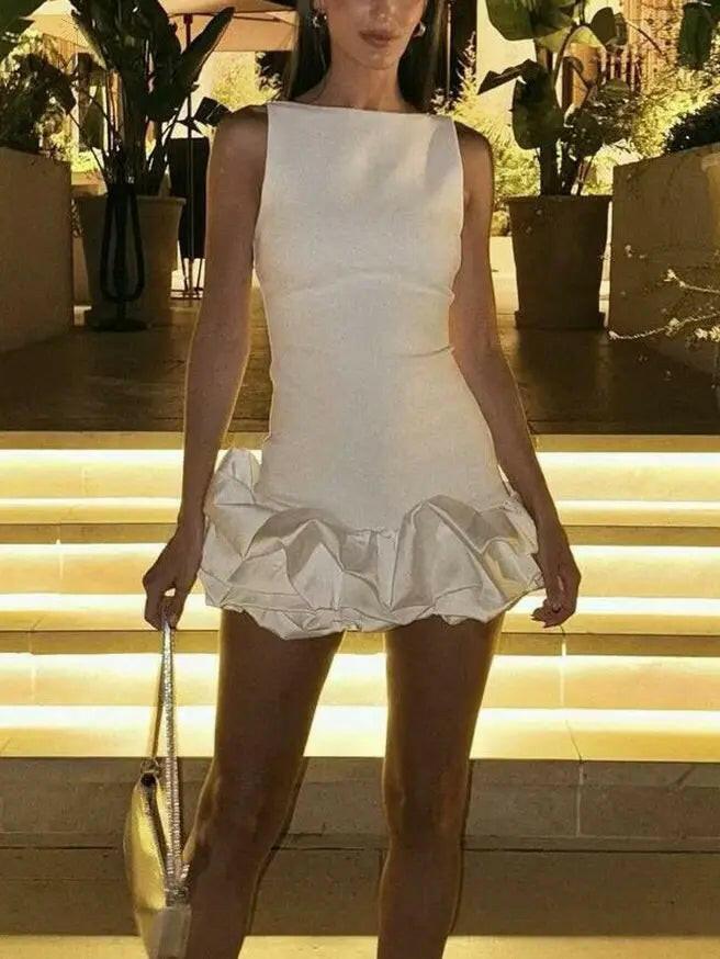 Lily | Ruffled Mini Dress - ginlerie 1