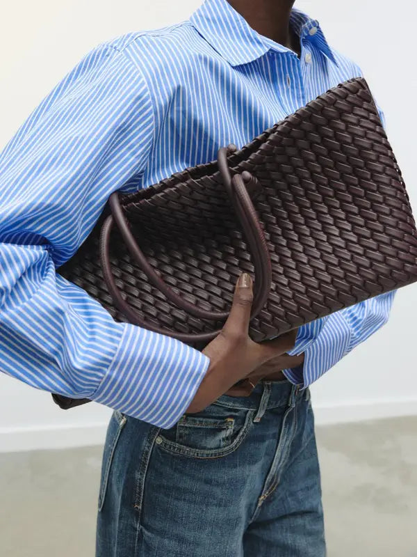 Lindsay | Woven Design Tote Bag - ginlerie 3