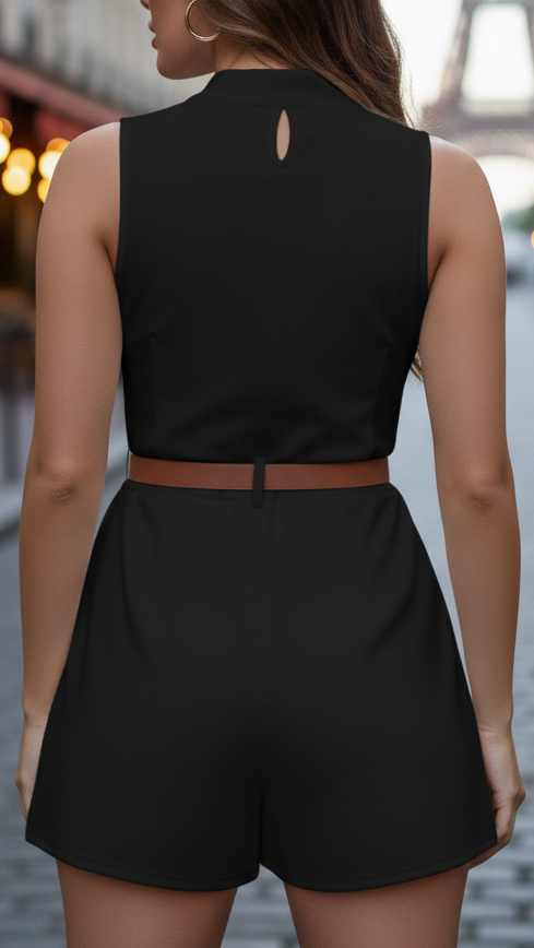 Luna | Belted Romper - ginlerie 7