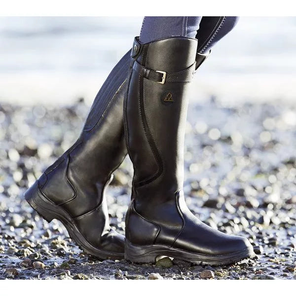 Luna | Black Knee High Boots - ginlerie 1