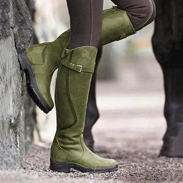 Luna | Black Knee High Boots - ginlerie 4