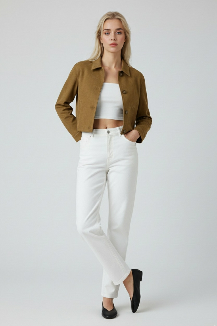 Luna | Casual Suede Jacket - ginlerie 2