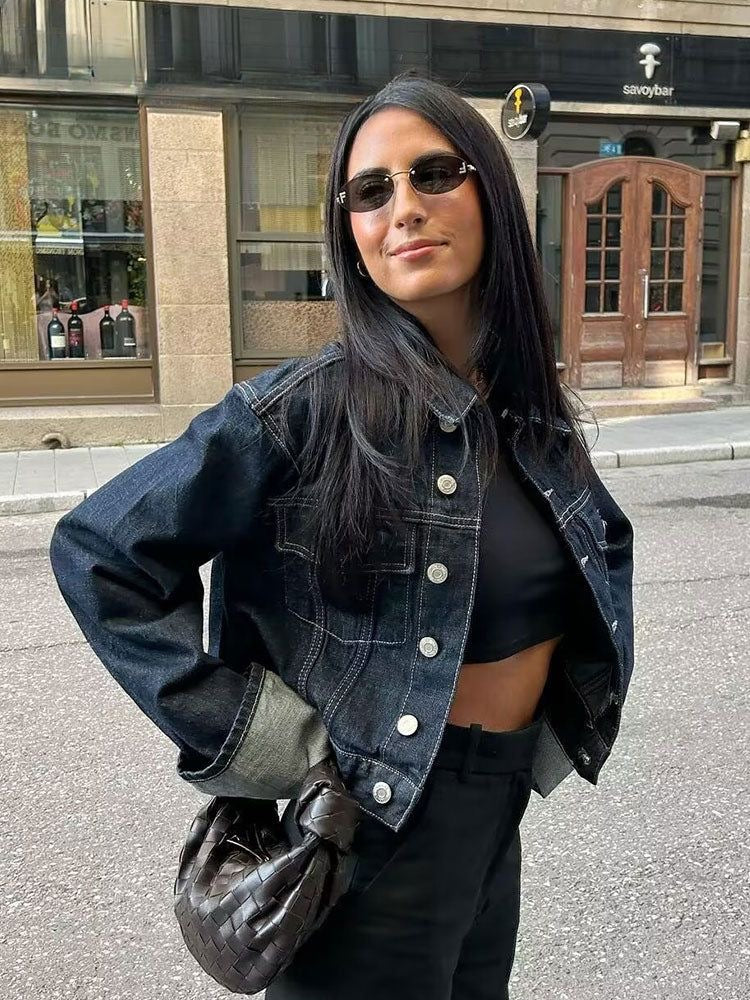 Luna | Cropped Jacket Pants Set - ginlerie 2