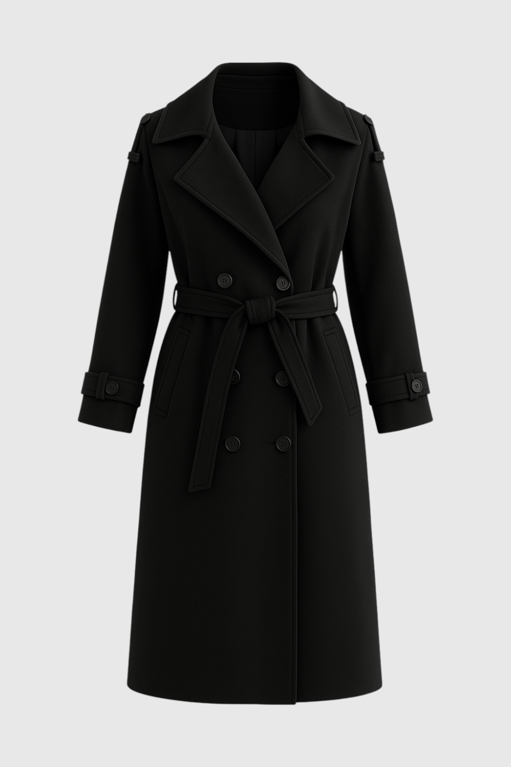 Luna | Elegant Black Coat - ginlerie 0