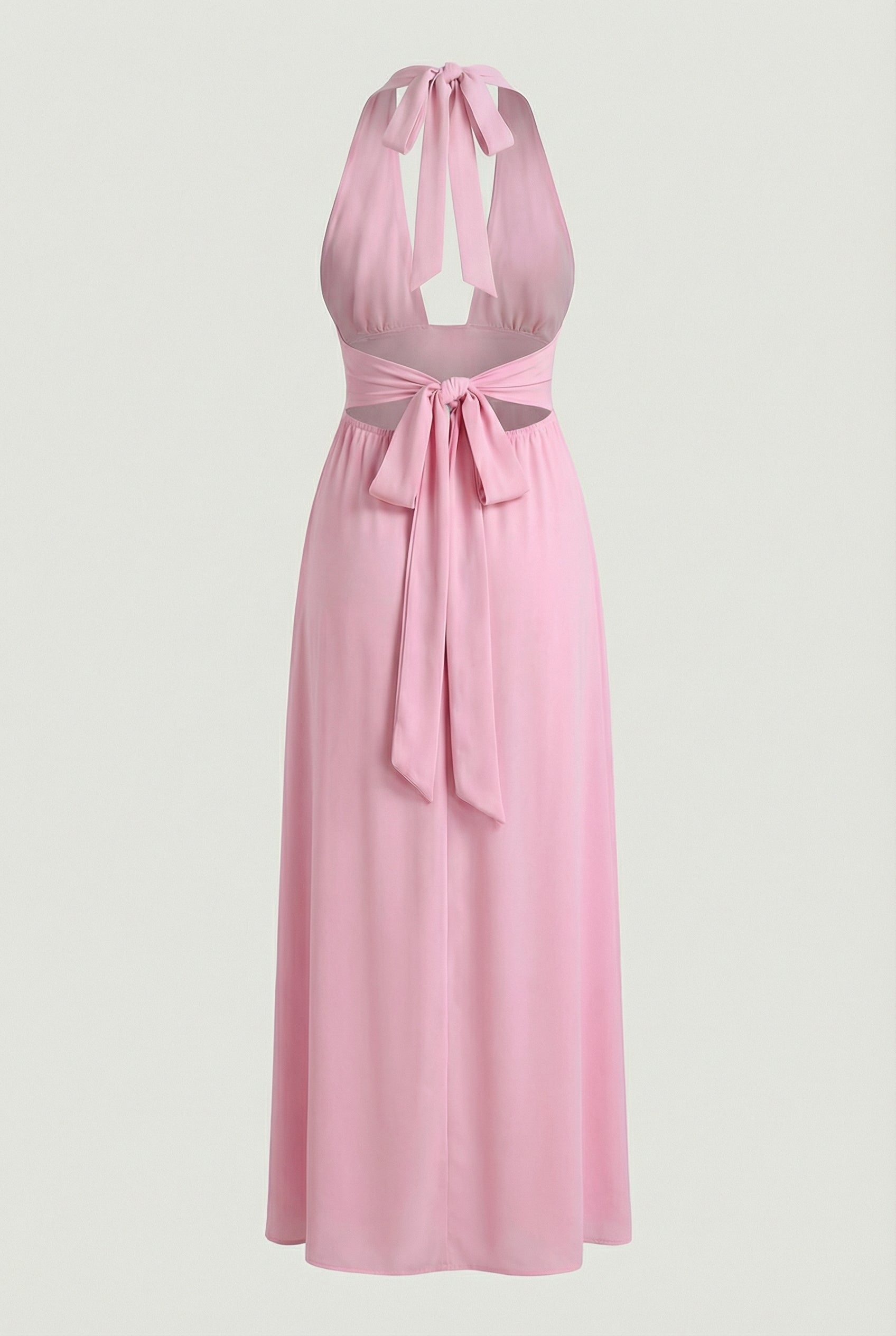 Luna | Elegant Halter Maxi Dress - ginlerie 4