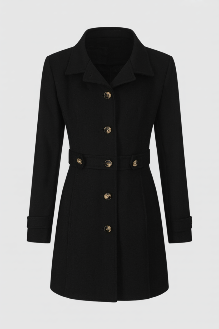 Luna | Elegant Mid-Length Winter Coat - ginlerie 0