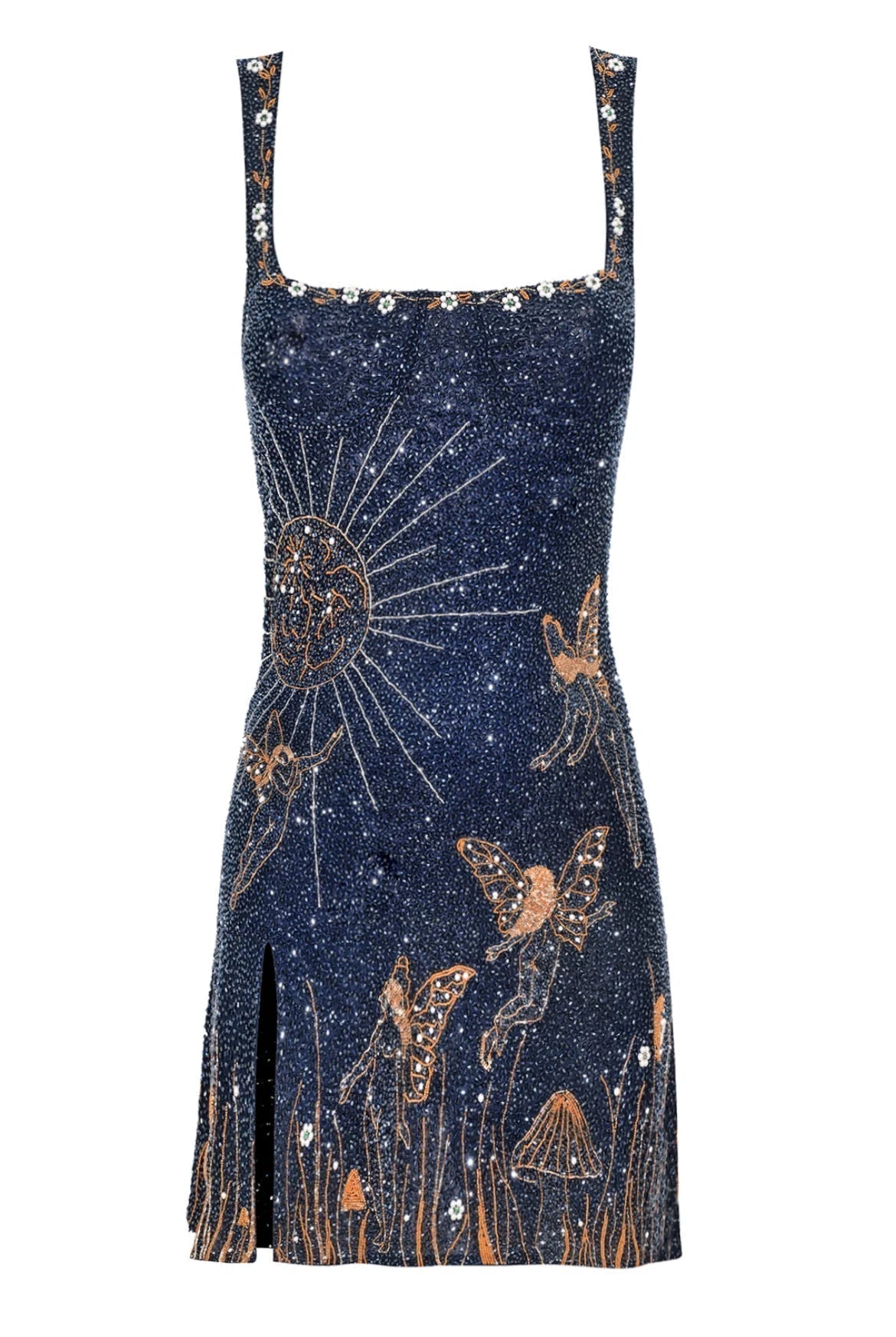 Luna | Elegant Square Neck Mini Dress - ginlerie 5