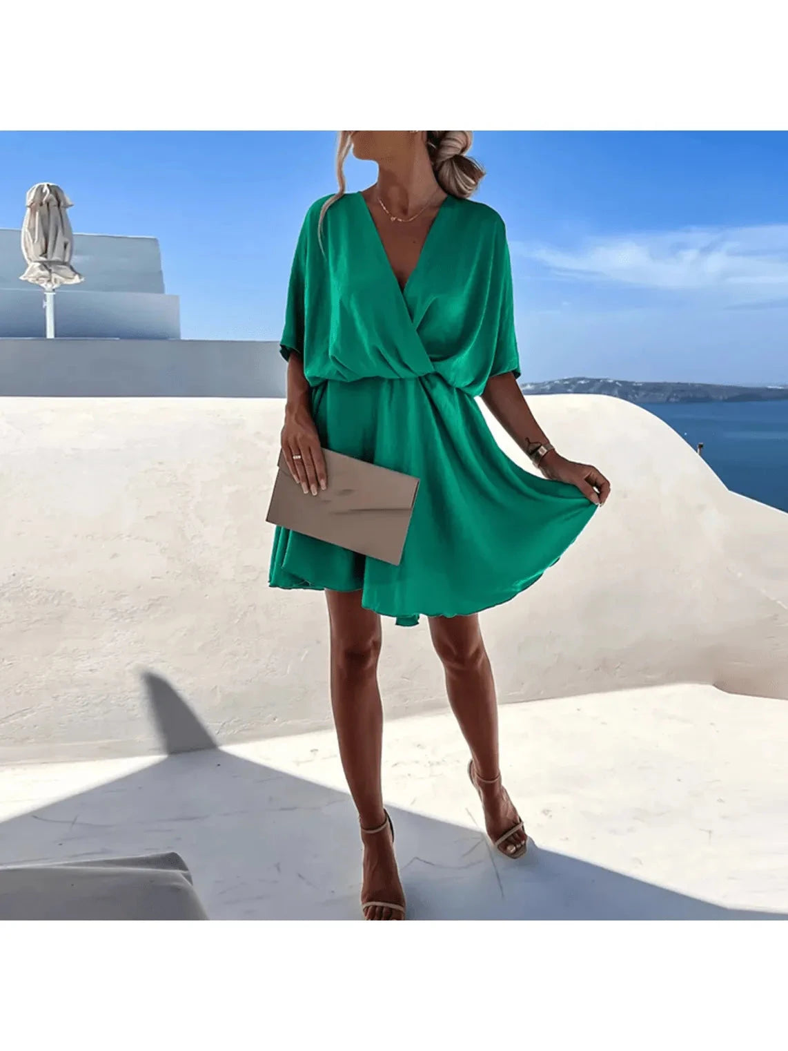 Luna | Flowing Midi Dress for Summer - ginlerie 10
